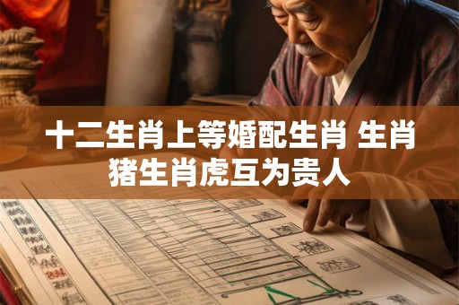 十二生肖上等婚配生肖 生肖猪生肖虎互为贵人