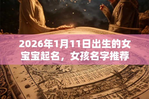 2026年1月11日出生的女宝宝起名，女孩名字推荐