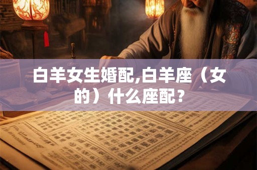 白羊女生婚配,白羊座（女的）什么座配？