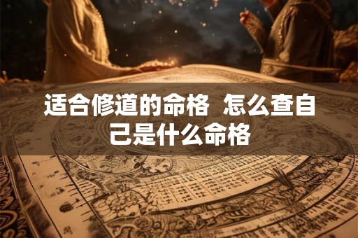 适合修道的命格  怎么查自己是什么命格