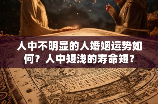 人中不明显的人婚姻运势如何?人中短浅的寿命短? 人中不明显的人婚姻运势如何?人中短浅的寿命短?