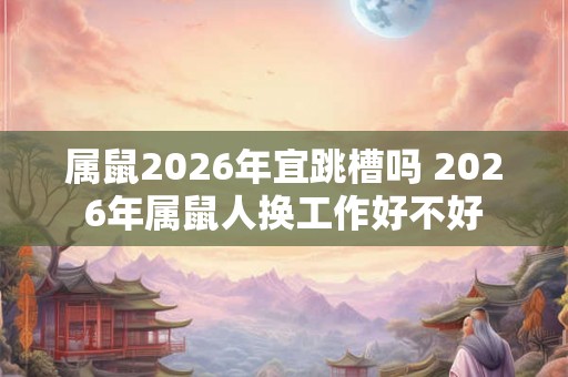 属鼠2026年宜跳槽吗 2026年属鼠人换工作好不好