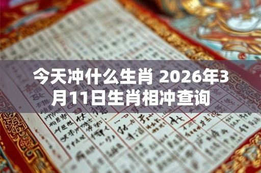 今天冲什么生肖 2026年3月11日生肖相冲查询 今天冲什么生肖 2026年3月11日生肖相冲查询
