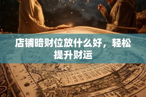 店铺暗财位放什么好,轻松提升财运 店铺暗财位放什么好,轻松提升财运