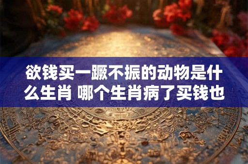 欲钱买一蹶不振的动物是什么生肖 哪个生肖病了买钱也无效