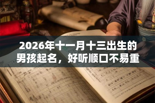 2026年十一月十三出生的男孩起名,好听顺口不易重名的男宝宝名字 2026年十一月十三出生的男孩起名,好听顺口不易重名的男宝宝名字