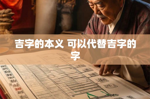 吉字的本义 可以代替吉字的字