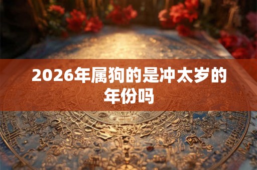 2026年属狗的是冲太岁的年份吗