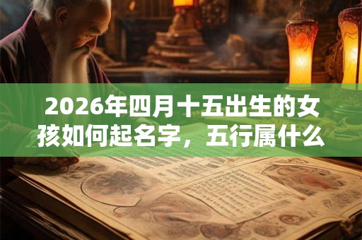 2026年四月十五出生的女孩如何起名字，五行属什么