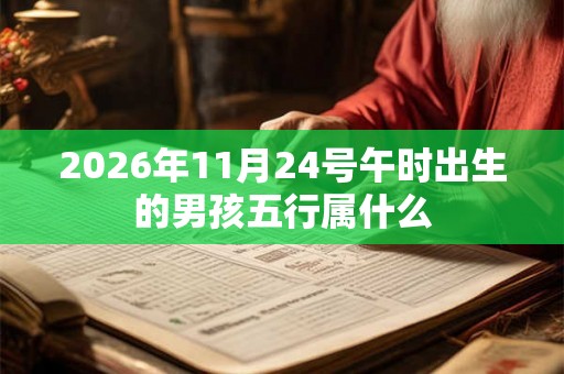 2026年11月24号午时出生的男孩五行属什么