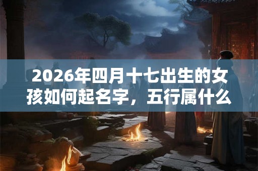 2026年四月十七出生的女孩如何起名字，五行属什么