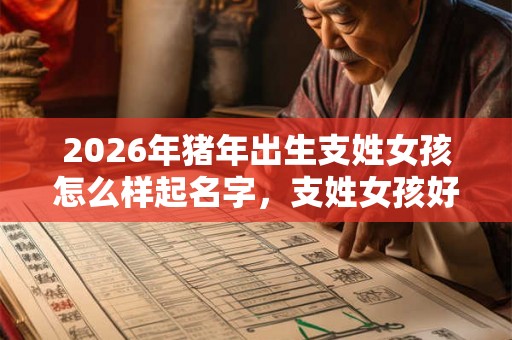 2026年猪年出生支姓女孩怎么样起名字，支姓女孩好名推荐