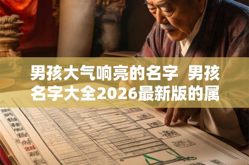 男孩大气响亮的名字  男孩名字大全2026最新版的属兔