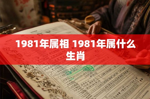1981年属相 1981年属什么生肖