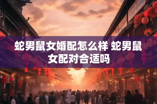 蛇男鼠女婚配怎么样 蛇男鼠女配对合适吗