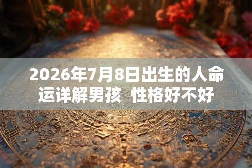2026年7月8日出生的人命运详解男孩  性格好不好