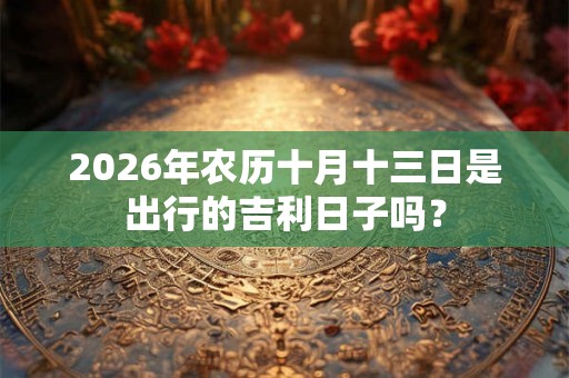 2026年农历十月十三日是出行的吉利日子吗？