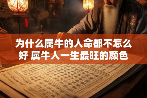 为什么属牛的人命都不怎么好 属牛人一生最旺的颜色