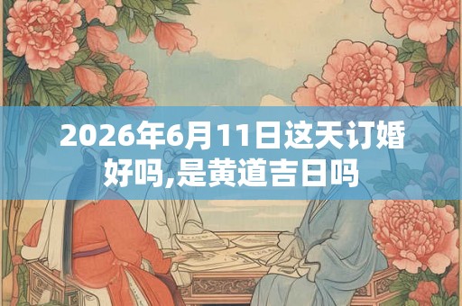 2026年6月11日这天订婚好吗,是黄道吉日吗