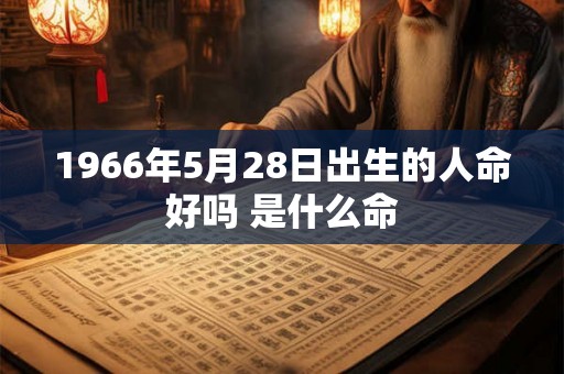 1966年5月28日出生的人命好吗 是什么命