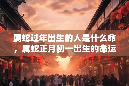 属蛇过年出生的人是什么命，属蛇正月初一出生的命运