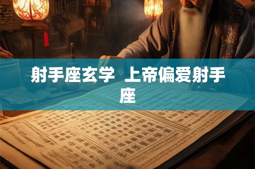 射手座玄学  上帝偏爱射手座