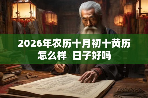 2026年农历十月初十黄历怎么样  日子好吗