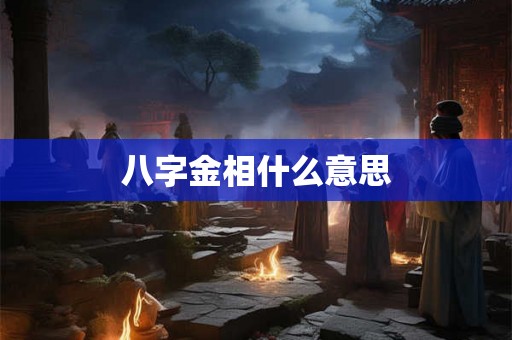 八字金相什么意思