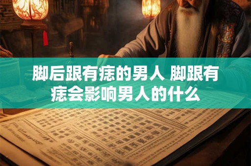 脚后跟有痣的男人 脚跟有痣会影响男人的什么 脚后跟有痣的男人 脚跟有痣会影响男人的什么