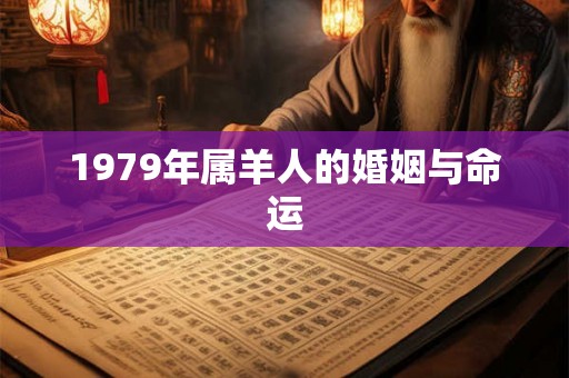 1979年属羊人的婚姻与命运 1979年属羊人的婚姻与命运