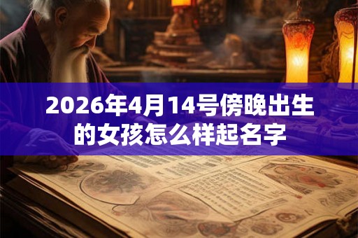 2026年4月14号傍晚出生的女孩怎么样起名字