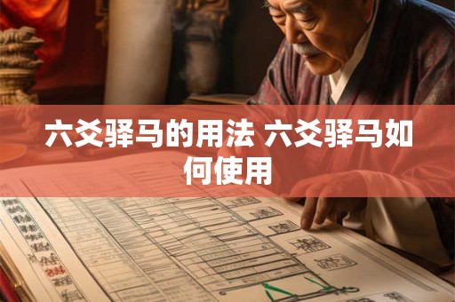 六爻驿马的用法 六爻驿马如何使用 六爻驿马的用法 六爻驿马如何使用