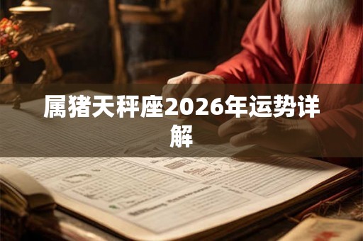属猪天秤座2026年运势详解
