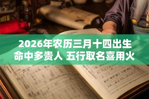 2026年农历三月十四出生命中多贵人 五行取名喜用火