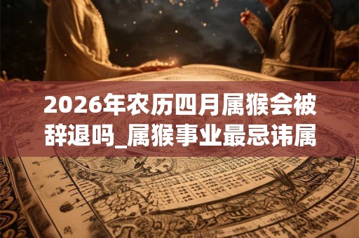 2026年农历四月属猴会被辞退吗_属猴事业最忌讳属相 2026年农历四月属猴会被辞退吗_属猴事业最忌讳属相