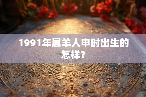 1991年属羊人申时出生的怎样？