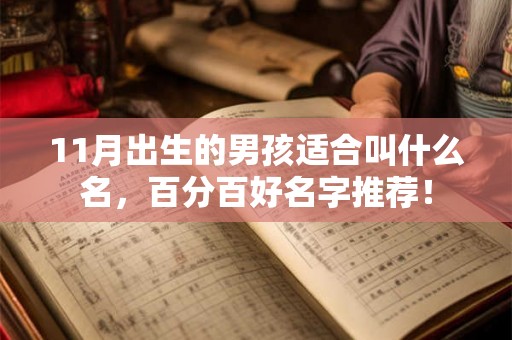 11月出生的男孩适合叫什么名，百分百好名字推荐！