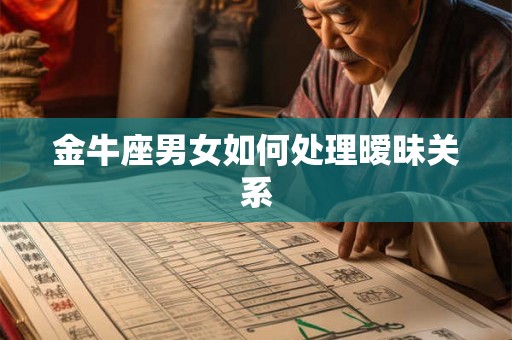 金牛座男女如何处理暧昧关系