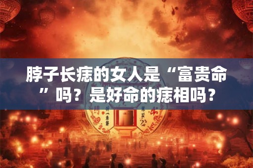 脖子长痣的女人是“富贵命”吗？是好命的痣相吗？