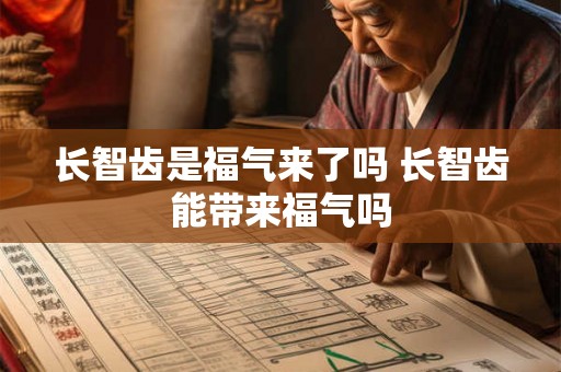 长智齿是福气来了吗 长智齿能带来福气吗