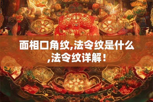 面相口角纹,法令纹是什么,法令纹详解！