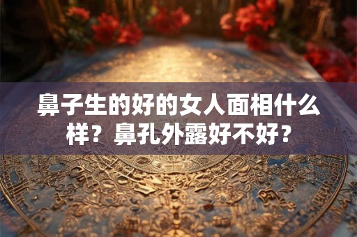 鼻子生的好的女人面相什么样?鼻孔外露好不好? 鼻子生的好的女人面相什么样?鼻孔外露好不好?