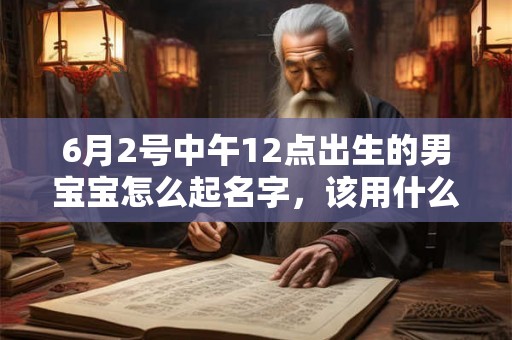 6月2号中午12点出生的男宝宝怎么起名字，该用什么字好