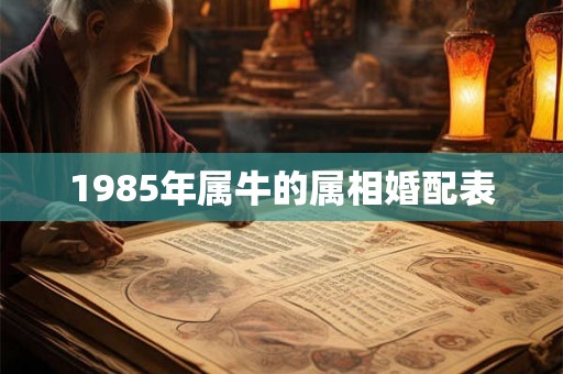 1985年属牛的属相婚配表