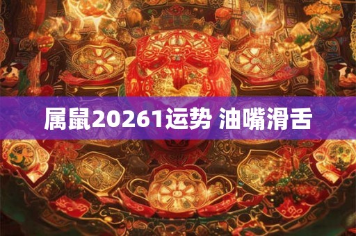 属鼠20261运势 油嘴滑舌