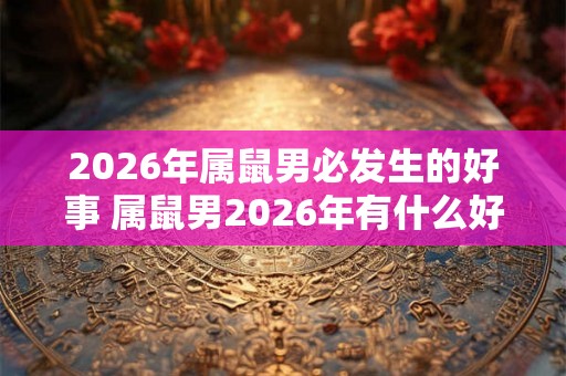 2026年属鼠男必发生的好事 属鼠男2026年有什么好事 2026年属鼠男必发生的好事 属鼠男2026年有什么好事