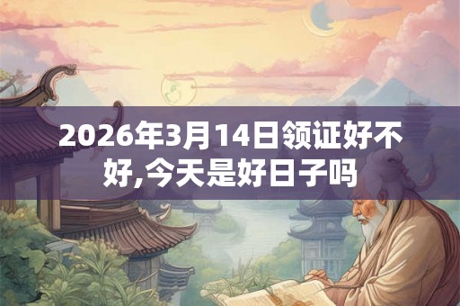 2026年3月14日领证好不好,今天是好日子吗