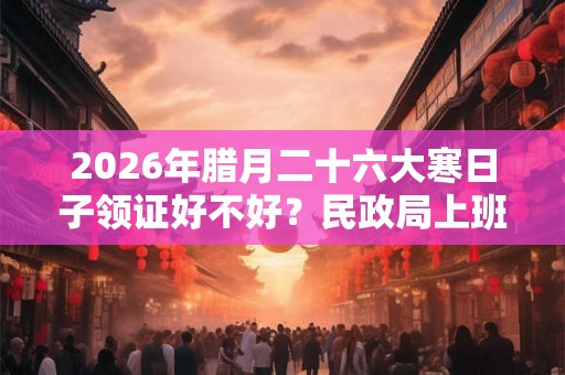 2026年腊月二十六大寒日子领证好不好?民政局上班吗? 2026年腊月二十六大寒日子领证好不好?民政局上班吗?