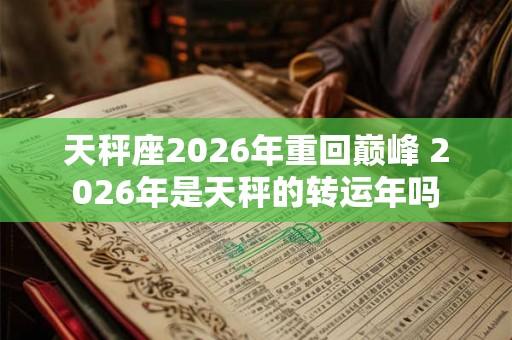 天秤座2026年重回巅峰 2026年是天秤的转运年吗
