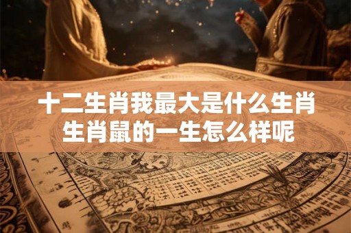 十二生肖我最大是什么生肖 生肖鼠的一生怎么样呢